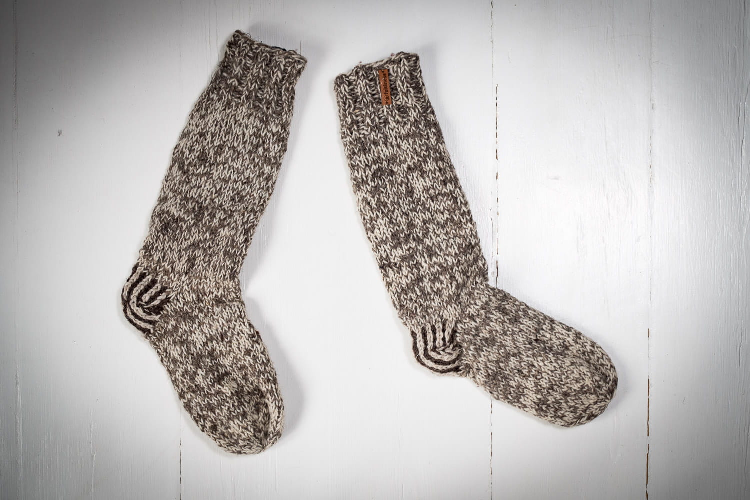 Wełniane skarpety Ocieplacze długie - obrazek 2