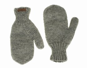 Rękawiczki wełniane jasny popiel - Feltiness