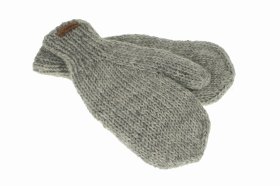 Rękawiczki wełniane jasny popiel - Feltiness