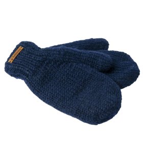 Rękawiczki wełniane z jednym palcem granatowe - Feltiness