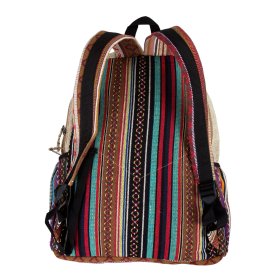 Plecak z włókien naturalnych Stripes - Feltiness