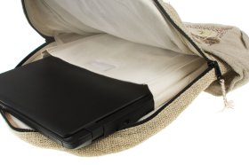 Plecak z włókien naturalnych Stripes - Feltiness