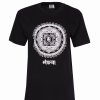 Koszulka Bawełniana Mandala Black - Nepal - Feltiness