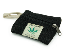 Portfel Black z konopi