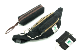 Portfel Black z konopi - Feltiness