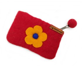 Portfel, futerał z filcu Kolorowy - Feltiness