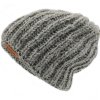 Czapka wełniana popielata