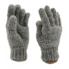 Rękawiczki z wełny popielate