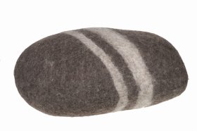 Poduszka wełniana Kamień Brąz XL