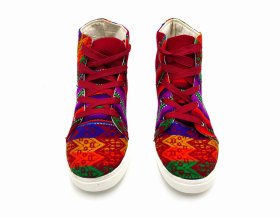 Trampki Inkamos Alto Rojo NEW, oryginalne buty z Peru - Feltiness