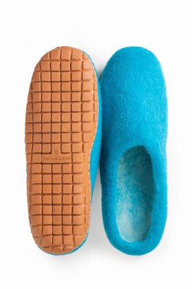 Alternative view of Paputy filcowe chodaki morskie z podeszwą