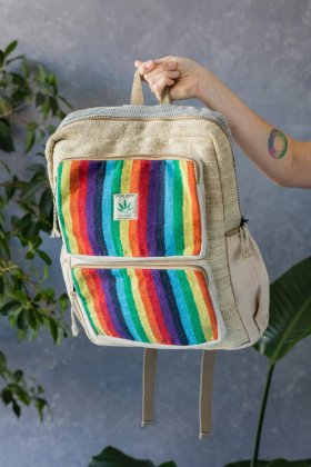 Plecak naturalny Rainbow Cube - Feltiness