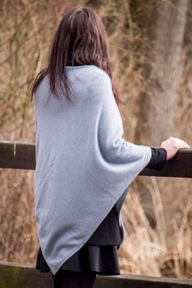 Poncho popielate - Feltiness