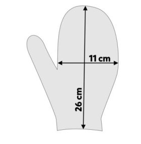 Rękawiczki z wełny bordowe - Feltiness