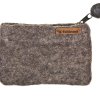 Portfel wełniany handmade Popielaty - Feltiness