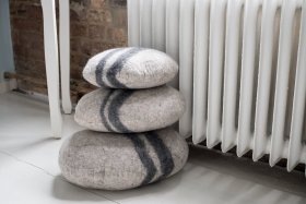 Poduszka filcowa Kamień Biały średni M - Feltiness