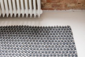 Dywan wełniany Jasny Popiel 160 x 120 cm - Feltiness