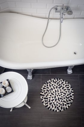 Dywanik Zimowy czarno - biały - Feltiness