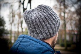 Czapka wełniana popielata - Feltiness