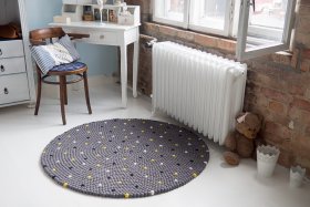 Dywan z naturalnej wełny - Multikolor - Feltiness