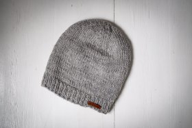 Czapka wełniana jasny Popiel - Feltiness