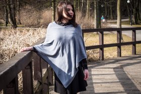 Poncho popielate - Feltiness