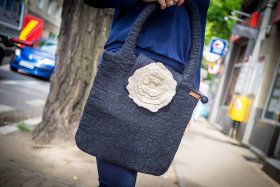 Torba filcowa Czarna - Feltiness