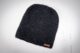 Czapka z wełny czarna - Feltiness