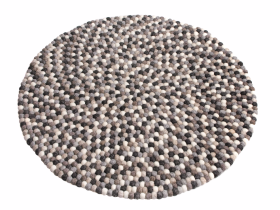 Dywan wełniany z kulek - Delikatny Beż - Feltiness