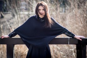 Poncho czarne - Feltiness