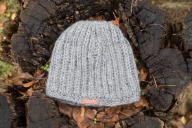 Czapka wełniana popielata - Feltiness