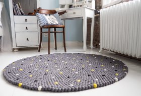 Dywan z naturalnej wełny - Multikolor - Feltiness