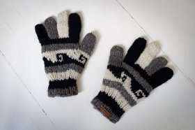 Rękawiczki wełniane wykonane ręcznie - Feltiness