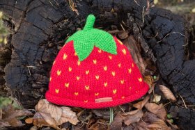 Czapka wełniana truskawka - Feltiness