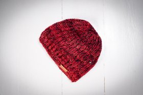 Czapka z wełny bordowa - Feltiness