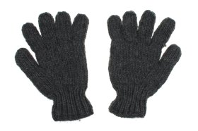 Rękawiczki wełniane w kolorze popielatym. Robione ręcznie w Nepalu w manufakturach rzemieślniczych. Od środka rękawiczki podszyte są miłą w dotyku polarową podszewką. Uniwersalny rozmiar. Sklep Feltiness - handmade from Nepal. Rękawiczki z wełny popielate - Feltiness
