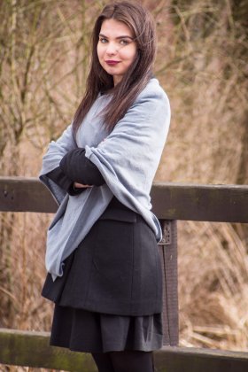 Poncho popielate - Feltiness